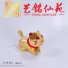 Linda Figura de Gato de Madera Tallada en Madera de Alcanfor, por Yi Ming Xian Yuan