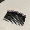 Pente de Cabelo de Cristal, Pente para Franja, Grampo Invertido, Acessórios de Cabelo Coreanos, Grampo para Adultos, Organizador de Cabelo para Nuca Venda por Atacado