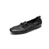 Mocassins Leves Macios Elásticos para Mulheres Sem Dobras no Salto Couro Genuíno Camurça de Ovelha Salto Baixo de 2cm Sapatos de Calçar