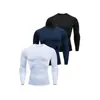 2026 Nuevo Modelo Comercio Exterior Talla Europea Secado Rápido Fitness Deportivo Camiseta de Manga Larga para Hombre, Top Transpirable para Correr y Senderismo
