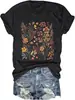 Blusas Femininas E-commerce Transfronteiriço Amazon Camiseta de Algodão Colorida Estampada