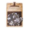 Série de oficina artesanal material para diário de mão cartão duro oco retrô pequeno tridimensional diário de mão material decorativo DIY bolsa