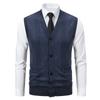 Suéter Colete Cardigan de Comércio Exterior Transfronteiriço 2025 para Homens, Colete de Tricô Quente de Outono Slim Fit para Homens