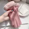 Luvas femininas inverno ciclismo engrossadas masculinas e femininas quentes à prova de frio para andar inverno antiderrapante à prova de vento tela sensível ao toque casal adulto