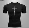 Mallas transfronterizas de manga corta para hombre, camiseta de secado rápido, baloncesto, running, fitness, deportes, absorción del sudor, secado rápido