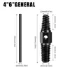 Extractor de Roscas de Grifo de Doble Extremo Herramienta de Macho de Rosca Inversa Universal para Quitar Tornillos de Tubería Rotos 1/2 Pulgada 3/4 Pulgada