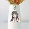 Chaveiro Dupla Face Menina Mágica Madoka Kaname Acrílico Fundo Branco Pingente de Bolsa de Apoiador Pingente de Mochila