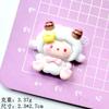 Pequeño tamaño de dibujos animados de cerdo, conejo, crema, pegamento, funda de teléfono, parche, accesorios para el cabello, horquilla, colgante, bolsa ciega, accesorios de resina