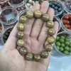 Pulsera de Sandalia Verde Sumergible de Material Antiguo Argentino Pulsera de Juguete de Madera de Sándalo Pulsera de Cuentas Budistas para Hombres y Mujeres Pulsera de Sandalia Verde