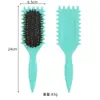 Pente Popular Transfronteiriço de Palha de Trigo com Almofada de Ar, Pente Fluffy para Styling de Cabeleireiro, Pente Definidor de Cachos com Elasticidade, Estoque Pronto do Fabricante