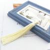 Colgante de borla de perla para abanico plegable DIY accesorios estilo retro estilo chino borla de abanico con cuentas exquisita seda helada Hanfu