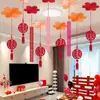 Decoração de Flor de Ventilador para Quarto de Casamento Pingente Decoração para Boudoir do Noivo e da Noiva Arranjo de Decoração Suspensa no Teto para Sala de Estar e Quarto de Casa Nova