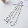 Nova Corrente de Mão Flor Gota de Óleo, Corrente Diagonal Pequena Fragrância para Celular, Acessórios para Capa de Celular, Pingente, Corrente de Celular, Corrente de Bolsa