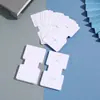 Tarjetas Plegables para Empaque de Accesorios para el Cabello y Joyería en Stock, Tarjetas para Collares Estilo Coreano, Etiquetas, Accesorios para el Cabello, Papel Cartulina Blanco, Joyería