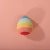 Esponja de Maquillaje Arcoíris Más Vendida Transfronteriza, Forma de Gota de Agua, Amigable con la Piel, No Absorbe Polvo, Borla para Fijar Maquillaje, Herramientas de Belleza al por Mayor
