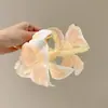 Vacaciones en la playa clip floral de plátano para el pelo pinza de garra floral de dopamina para recogidos en la parte posterior de la cabeza accesorio para el cabello adorno para el pelo