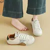 Estrellas diseño resistente al desgaste sentido suave suela blanda Zapatos de Argán con cordones superficie de cuero retro zapatillas deportivas de tabla transpirables color de bloqueo de nicho estudiante