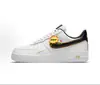 Zapatillas Air Force One de caña baja, unisex, zapatillas deportivas casuales clásicas blanco puro, directo de la fábrica de origen, disponibles para dropshipping