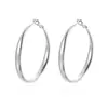 Aretes Hechos de Cobre, Diseño Clásico y Sencillo de Aro Grande, Aretes Vintage para el Día a Día, Elegantes Aretes de Aro para Mujer, Aretes de Aro Lisos Estilo Ins