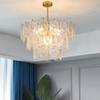 Lustre de luxo de luz simples Nordic Sala de estar Sala de jantar Quarto Lâmpadas de cristal Iluminação Lâmpadas moleculares Quarto atmosférico Novas lâmpadas