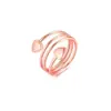 Anillo Doble Magnético de Moda Transfronterizo Europeo y Americano de Venta Caliente con Superficie Metálica Brillante, Joyería Creativa, Anillos Abiertos para Parejas, Accesorios