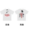En stock Vlone High Street Big V Mariposa Letra Calavera Esqueleto Limitado Big V Colección Casual Camiseta de Manga Corta para Hombres y Mujeres