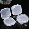 Ventas Directas de Fábrica Piezas Transparentes de PP Caja de Plástico Rectangular Cuadrada Caja con Tapa abatible Producto Caja de Almacenamiento de Empaque Universal