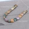 Contas soltas quadradas cortadas de 12 mm, tira esculpida de ágata de cristal, acessórios de joias artesanais faça você mesmo, contas quadradas