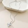 Corea del Sur Ins Flor de Mariposa Circonia Diseño de Nicho Collar Sencillo para Mujer Colgante de Moda Personalizado Cadena de Alta Calidad Versátil