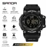 Sanda Aliexpress Reloj Popular Doble Hora Función Snooze Reloj Deportivo para Estudiantes Cronometraje Resistente al Agua Reloj Digital