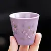Conjunto de Chá de Viagem Cerâmico Roxo da Fornalha Ru com Uma Bule e Duas Xícaras Portátil Xícara de Chá Rápida Fabricante de Chá ao Ar Livre Xícara de Chá