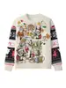 Otoño Invierno Dibujos Animados Navidad Moda Casual para Hombres y Mujeres Multiusos Cuello Redondo Transfronterizo Comercio Exterior Explosiones Transfronterizas