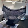 Ropa interior de malla transparente para mujer más vendida, calzones de encaje ligeros y transpirables, pantalones para niñas, entrepierna de algodón, ropa interior sexy para mujer
