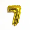 Balão decorativo de folha de alumínio dourado prateado digital de 32 polegadas para aniversário de um mês