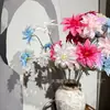 Flores de Lirio Artificiales de 3 Cabezas para Decoración de Techo de Salón de Bodas, Flores Artificiales de Techo Alto para Decoración de Arreglo Floral en Jarrón para el Hogar