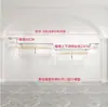 Estante de Exhibición de Pared para Tienda de Ropa Estante con Forma de Percha de Acero Inoxidable de Lujo Ligero Ropa de Mujer Ropa de Niños Montado en Pared Montado en Piso