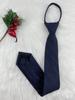 Gris Albaricoque Marrón Caqui Retro Café Cuadros Corbata de Hombre Atada a Mano Perezosa Cremallera Femenina Preppy Estilo Británico