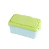 Caja de regalo personalizada rectangular tapa abatible lonchera macaron 700ml compacta portátil lonchera microondas plástico cuchara logo