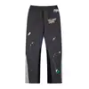 Pantalones de Chándal con Estampado de Salpicaduras de Graffiti Cross-Border Gallery Dept para Hombres y Mujeres Holgados Desgastados Casuales Americanos Modernos