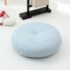 Almofada Futon de Algodão e Linho Tecido Espessado Redonda Estilo Japonês Varanda Janela de Canto Tatami Parapeito da Janela Chão Meditação Removível e Lavável