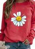 Moletom Redondo Estampado Europeu e Americano Amazon Petal Top 2025 para Homens e Mulheres