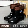 Botas de chuva de grau militar, sapatos de chuva curtos, capas de sapato impermeáveis, sapatos de borracha, botas de trabalho, antiderrapantes e resistentes ao desgaste, adequados para canteiros de obras e ambientes industriais/mineração