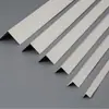 Acero Inoxidable 304 Blanco Forma de L Ángulo Recto Tira Tira Decorativa de Acero Inoxidable Cubierta de Escalera Ventana Protector de Esquina de Titanio Tira