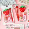 Set de Papelería Creativa de Frutas, Suministros de Papelería Innovadores de Edición Limitada de Dibujos Animados para Estudiantes de Secundaria y Primaria, Regalo de Feliz Cumpleaños