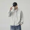 Sudadera para hombre para primavera y otoño 2026, de manga larga, hombros caídos, corte holgado, nuevo jersey moderno y elegante con cuello redondo