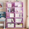 Estante de Livros Simples Estante de Armazenamento de Chão Estante de Livros para Mesa de Estudante Estante Pequena de Mesa para Crianças Estante de Armazenamento Simples Moderna Fábrica
