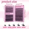 Superventas de Amazon Pestañas Postizas Pegamento Termofusible 30D/40D/50D Pestañas Postizas 32 Filas Libro de Pestañas Rizadas D Pestañas de Racimo para Injerto