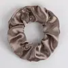 Scrunchies de Cetim Mais Vendidos Transfronteiriços em 70 Cores Sólidas, Elásticos de Cabelo de Alta Elasticidade para Mulheres, Acessórios de Cabelo Atacado