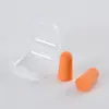 Caixa Quadrada Lavável Personalizada Protetora para Protetores Auriculares, Protetores Auriculares de Esponja PU com Redução de Ruído e Isolamento Acústico, Protetores Auriculares em Formato de Bala com Caixa de Recuperação Lenta
