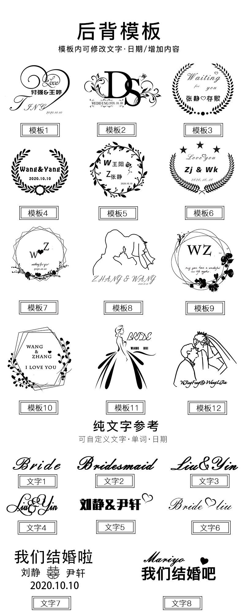 定制模板